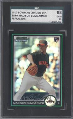 2010 Bowman Draft Picks & Prospects - Chrome - Refractor #BDP9 - Madison Bumgarner [SGC 10 GEM]