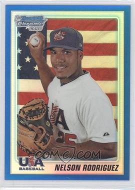 2010 Bowman Draft Picks & Prospects - Chrome Draft Picks - Blue Refractor #BDPP107 - Nelson Rodriguez /199