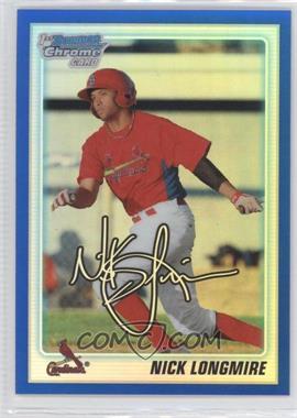 2010 Bowman Draft Picks & Prospects - Chrome Draft Picks - Blue Refractor #BDPP22 - Nick Longmire /199