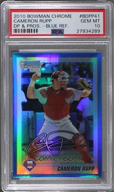 2010 Bowman Draft Picks & Prospects - Chrome Draft Picks - Blue Refractor #BDPP41 - Cameron Rupp /199 [PSA 10 GEM MT]