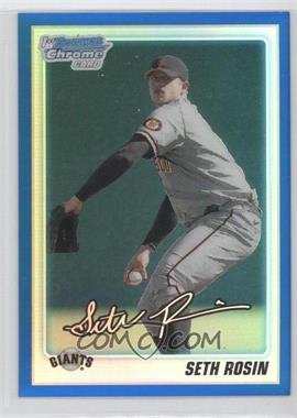 2010 Bowman Draft Picks & Prospects - Chrome Draft Picks - Blue Refractor #BDPP55 - Seth Rosin /199