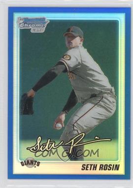 2010 Bowman Draft Picks & Prospects - Chrome Draft Picks - Blue Refractor #BDPP55 - Seth Rosin /199