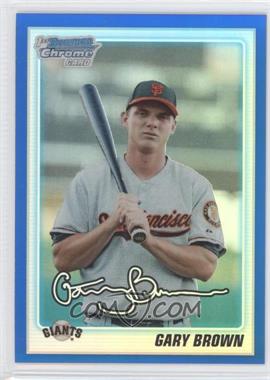 2010 Bowman Draft Picks & Prospects - Chrome Draft Picks - Blue Refractor #BDPP70 - Gary Brown /199