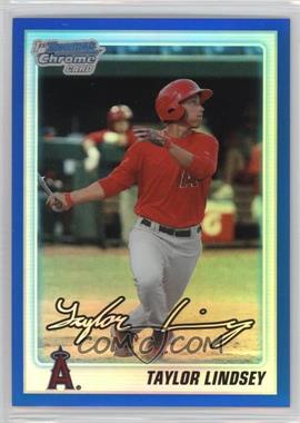 2010 Bowman Draft Picks & Prospects - Chrome Draft Picks - Blue Refractor #BDPP76 - Taylor Lindsey /199