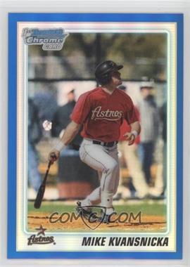 2010 Bowman Draft Picks & Prospects - Chrome Draft Picks - Blue Refractor #BDPP90 - Mike Kvasnicka /199