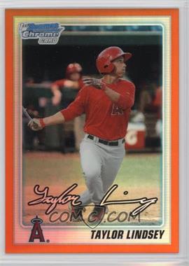 2010 Bowman Draft Picks & Prospects - Chrome Draft Picks - Orange Refractor #BDPP76 - Taylor Lindsey /25