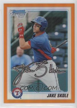 2010 Bowman Draft Picks & Prospects - Chrome Draft Picks - Orange Refractor #BDPP91 - Jake Skole /25