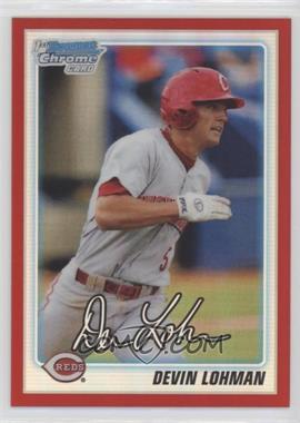 2010 Bowman Draft Picks & Prospects - Chrome Draft Picks - Red Refractor #BDPP13 - Devin Lohman /5