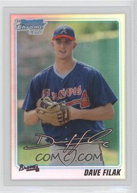 2010 Bowman Draft Picks & Prospects - Chrome Draft Picks - Refractor #BDPP38 - Dave Filak