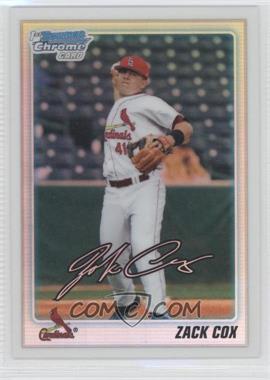 2010 Bowman Draft Picks & Prospects - Chrome Draft Picks - Refractor #BDPP62 - Zack Cox