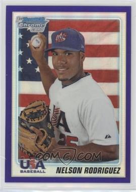 2010 Bowman Draft Picks & Prospects - Chrome Draft Picks - Retail Purple Refractor #BDPP107 - Nelson Rodriguez