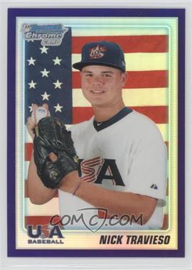 2010 Bowman Draft Picks & Prospects - Chrome Draft Picks - Retail Purple Refractor #BDPP110 - Nick Travieso