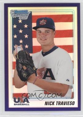 2010 Bowman Draft Picks & Prospects - Chrome Draft Picks - Retail Purple Refractor #BDPP110 - Nick Travieso