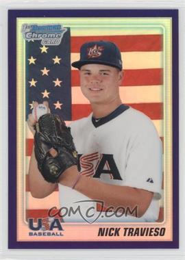 2010 Bowman Draft Picks & Prospects - Chrome Draft Picks - Retail Purple Refractor #BDPP110 - Nick Travieso