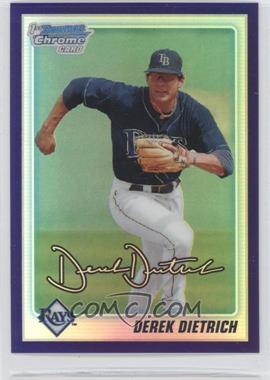 2010 Bowman Draft Picks & Prospects - Chrome Draft Picks - Retail Purple Refractor #BDPP16 - Derek Dietrich