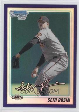 2010 Bowman Draft Picks & Prospects - Chrome Draft Picks - Retail Purple Refractor #BDPP55 - Seth Rosin