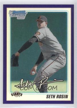 2010 Bowman Draft Picks & Prospects - Chrome Draft Picks - Retail Purple Refractor #BDPP55 - Seth Rosin