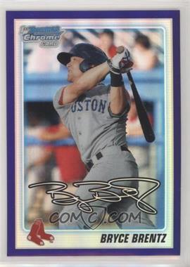 2010 Bowman Draft Picks & Prospects - Chrome Draft Picks - Retail Purple Refractor #BDPP63 - Bryce Brentz