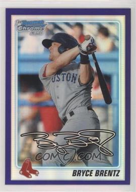 2010 Bowman Draft Picks & Prospects - Chrome Draft Picks - Retail Purple Refractor #BDPP63 - Bryce Brentz