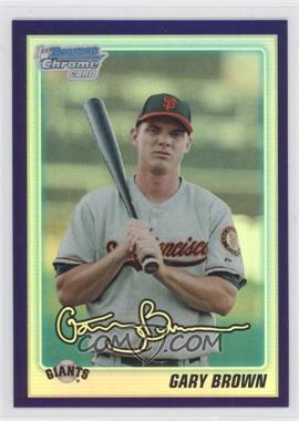 2010 Bowman Draft Picks & Prospects - Chrome Draft Picks - Retail Purple Refractor #BDPP70 - Gary Brown