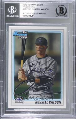 2010 Bowman Draft Picks & Prospects - Chrome Draft Picks #BDPP47 - Russell Wilson [BAS BGS Authentic]