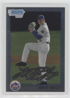 2010 Bowman Draft Picks & Prospects - Chrome Draft Picks #BDPP84 - Matt Harvey