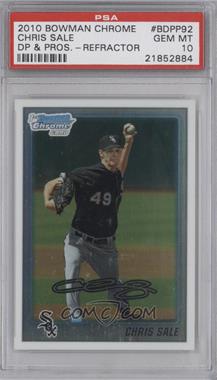 2010 Bowman Draft Picks & Prospects - Chrome Draft Picks #BDPP92 - Chris Sale [PSA 10 GEM MT]