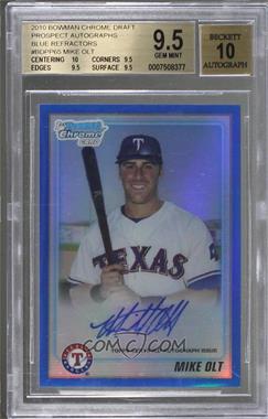 2010 Bowman Draft Picks & Prospects - Chrome Prospects Autographs - Blue Refractor #BDPP65 - Mike Olt /150 [BGS 9.5 GEM MINT]