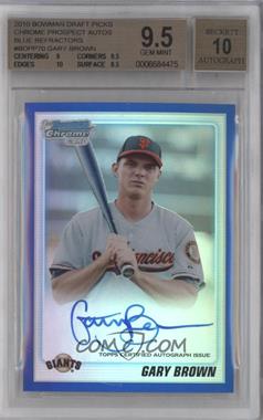 2010 Bowman Draft Picks & Prospects - Chrome Prospects Autographs - Blue Refractor #BDPP70 - Gary Brown /150 [BGS 9.5 GEM MINT]