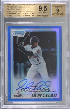 2010 Bowman Draft Picks & Prospects - Chrome Prospects Autographs - Blue Refractor #BDPP83 - Delino DeShields Jr. /150 [BGS 9.5 GEM MINT]