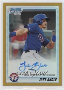 2010 Bowman Draft Picks & Prospects - Chrome Prospects Autographs - Gold Refractor #BDPP91 - Jake Skole /50