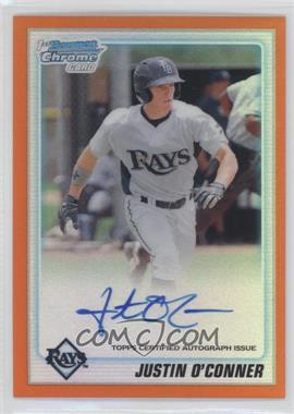 2010 Bowman Draft Picks & Prospects - Chrome Prospects Autographs - Orange Refractor #BDPP69 - Justin O'Conner /25