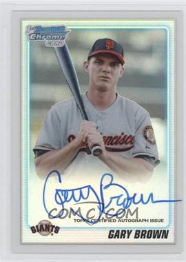 2010 Bowman Draft Picks & Prospects - Chrome Prospects Autographs - Refractor #BDPP70 - Gary Brown /500