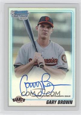 2010 Bowman Draft Picks & Prospects - Chrome Prospects Autographs - Refractor #BDPP70 - Gary Brown /500