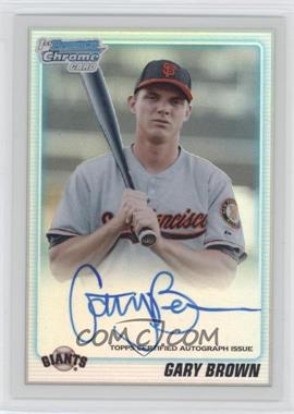 2010 Bowman Draft Picks & Prospects - Chrome Prospects Autographs - Refractor #BDPP70 - Gary Brown /500