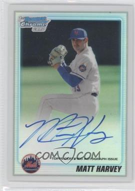 2010 Bowman Draft Picks & Prospects - Chrome Prospects Autographs - Refractor #BDPP84 - Matt Harvey /500