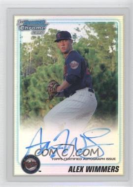 2010 Bowman Draft Picks & Prospects - Chrome Prospects Autographs - Refractor #BDPP88 - Alex Wimmers /500