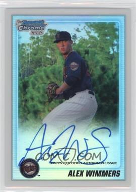 2010 Bowman Draft Picks & Prospects - Chrome Prospects Autographs - Refractor #BDPP88 - Alex Wimmers /500