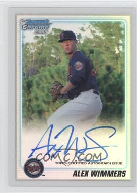 2010 Bowman Draft Picks & Prospects - Chrome Prospects Autographs - Refractor #BDPP88 - Alex Wimmers /500