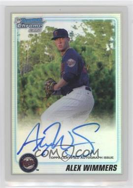 2010 Bowman Draft Picks & Prospects - Chrome Prospects Autographs - Refractor #BDPP88 - Alex Wimmers /500