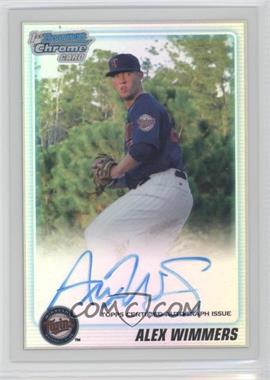 2010 Bowman Draft Picks & Prospects - Chrome Prospects Autographs - Refractor #BDPP88 - Alex Wimmers /500