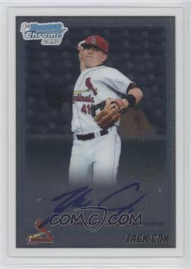 2010 Bowman Draft Picks & Prospects - Chrome Prospects Autographs #BDPP62 - Zack Cox