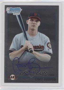 2010 Bowman Draft Picks & Prospects - Chrome Prospects Autographs #BDPP70 - Gary Brown