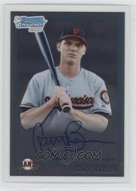 2010 Bowman Draft Picks & Prospects - Chrome Prospects Autographs #BDPP70 - Gary Brown