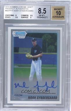 2010 Bowman Draft Picks & Prospects - Chrome Prospects Autographs #BDPP75 - Noah Syndergaard [BGS 8.5 NM‑MT+]