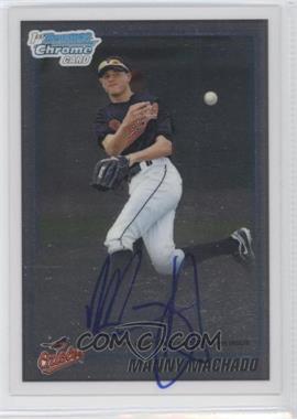 2010 Bowman Draft Picks & Prospects - Chrome Prospects Autographs #BDPP80 - Manny Machado