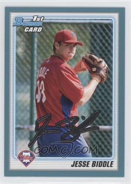 2010 Bowman Draft Picks & Prospects - Draft Picks - Blue #BDPP6 - Jesse Biddle /399