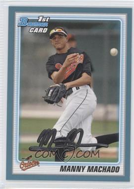 2010 Bowman Draft Picks & Prospects - Draft Picks - Blue #BDPP80 - Manny Machado /399