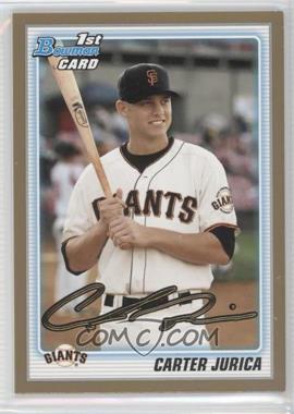 2010 Bowman Draft Picks & Prospects - Draft Picks - Gold #BDPP11 - Carter Jurica