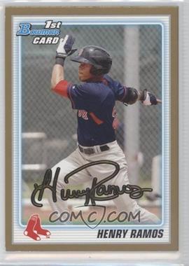 2010 Bowman Draft Picks & Prospects - Draft Picks - Gold #BDPP3 - Henry Ramos